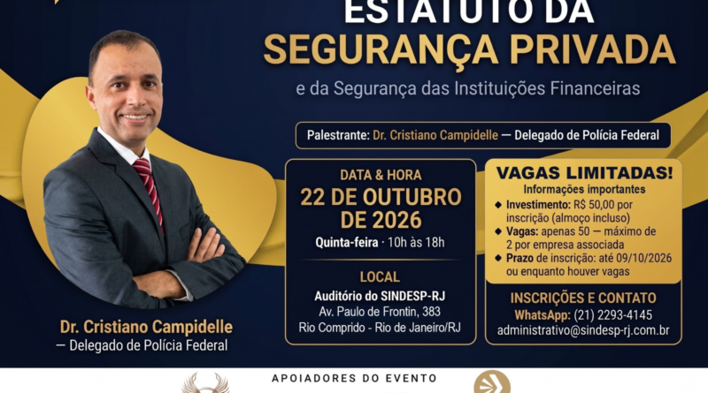 SINDESP-RJ promove curso sobre o Estatuto da Segurança Privada SINDESP-RJ promove curso sobre o Estatuto da Segurança Privada